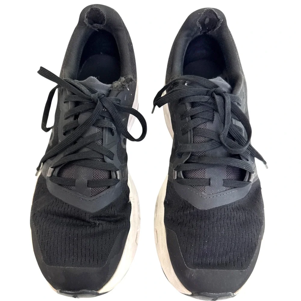 On Cloudpulse Black White Training Running Shoes Women's 8 Athletic Sneakers